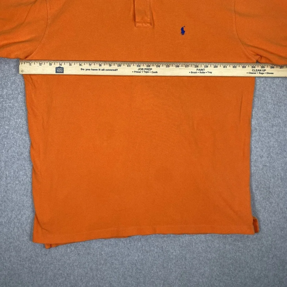 Polo Ralph Lauren Polo Shirt Mens XL Orange Short Sleeve Cotton Pique Pony Logo